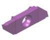 Abstechplatte 15° mit Spanbrecher und Radius (843 Rb - r )